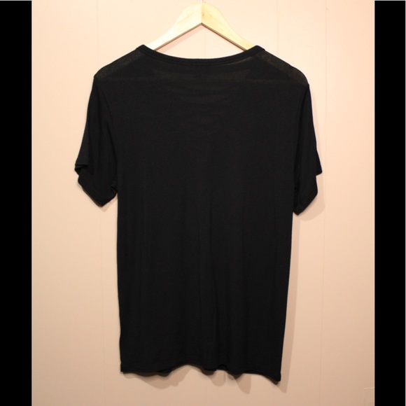 Express Black T-Shirt with Criss-Cross Details - Picture 6 of 7